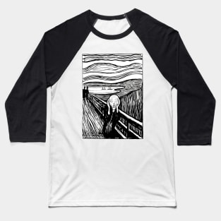 The Scream 1895 Edvard Munch Baseball T-Shirt